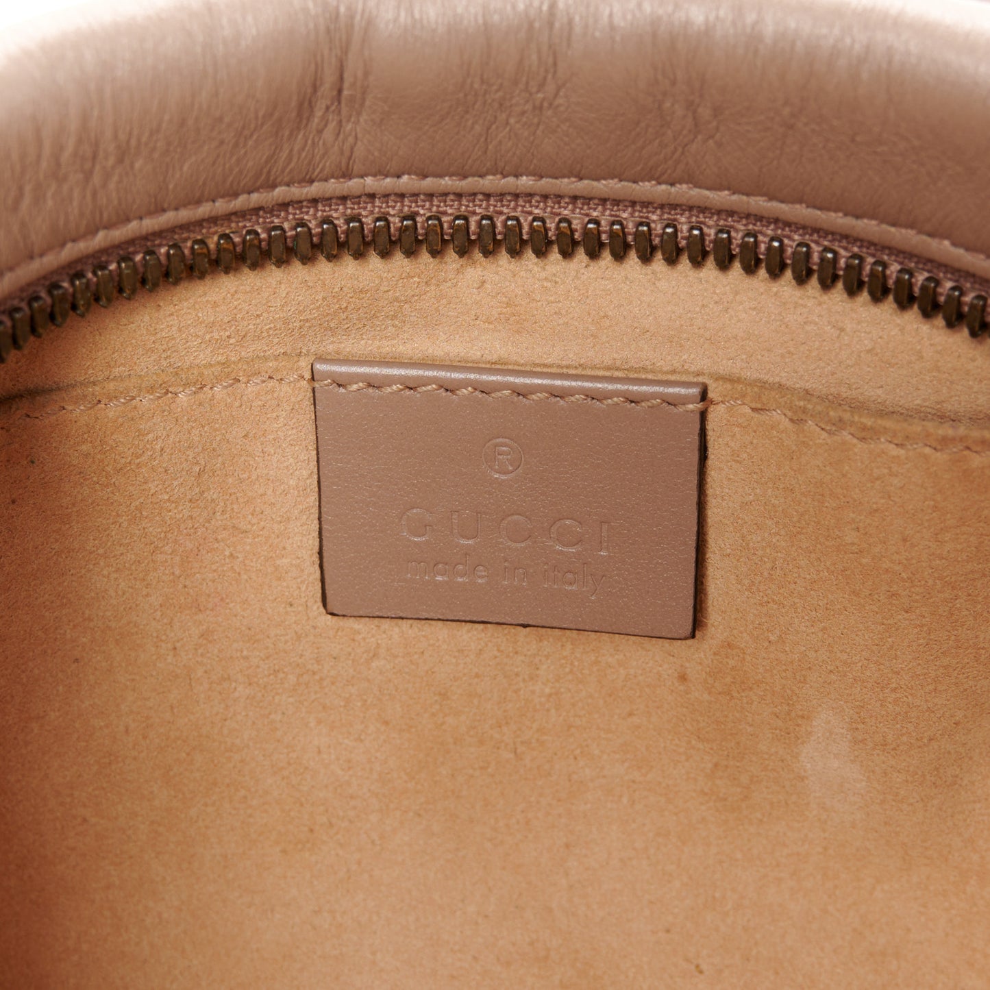 Calfskin Matelasse Small GG Marmont Chain Shoulder Bag Porcelain Rose