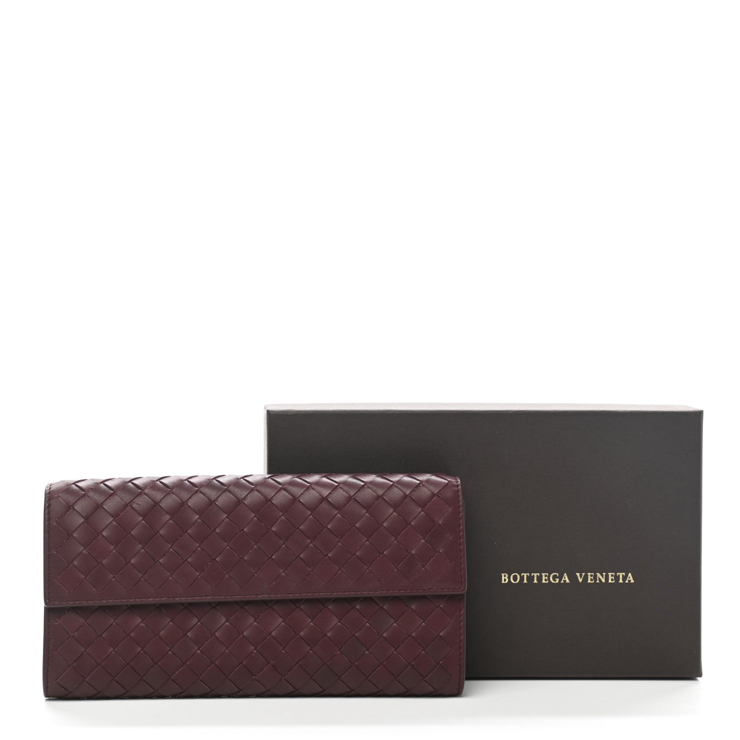 Bottega Veneta Nappa Intrecciato Continental Wallet Dark Barolo 9 of 9