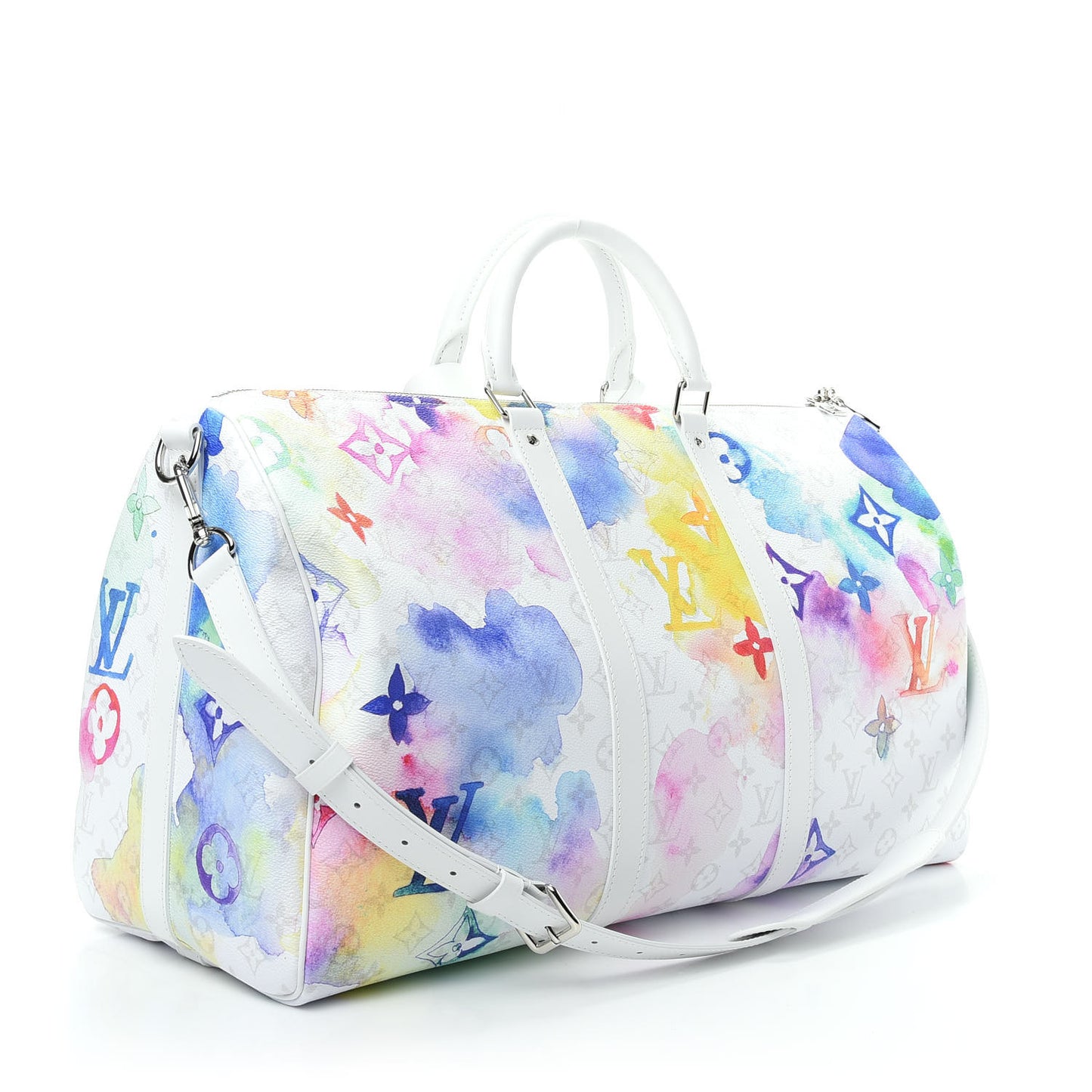 Monogram Watercolor Keepall Bandouliere 50 Multicolor