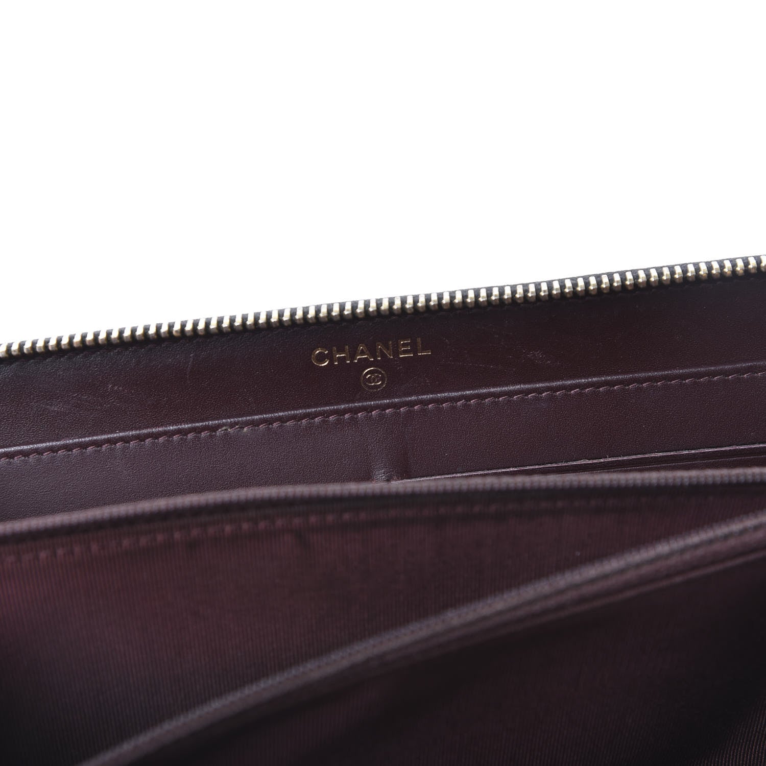 Chanel Caviar Quilted Large Gusset Zip Around Wallet Black 7 of 12