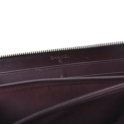 Chanel Caviar Quilted Large Gusset Zip Around Wallet Black 7 of 12