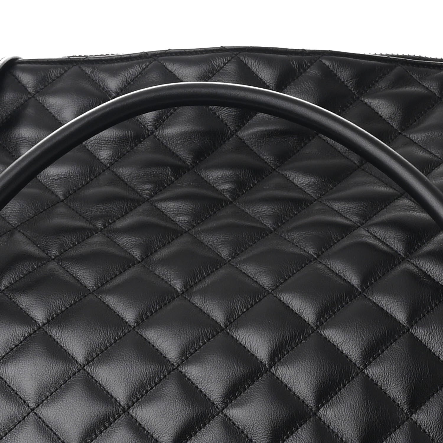 Saint Laurent Calfskin Quilted ES Giant Travel Bag Black 8 of 10