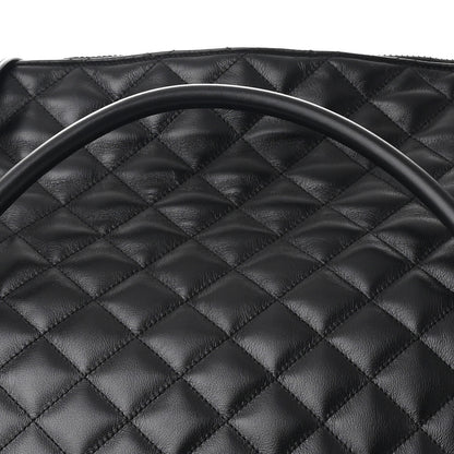 Saint Laurent Calfskin Quilted ES Giant Travel Bag Black 8 of 10