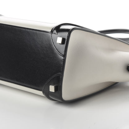 Celine Sleek Calfskin Micro Bi-Color Luggage Black White 7 of 9