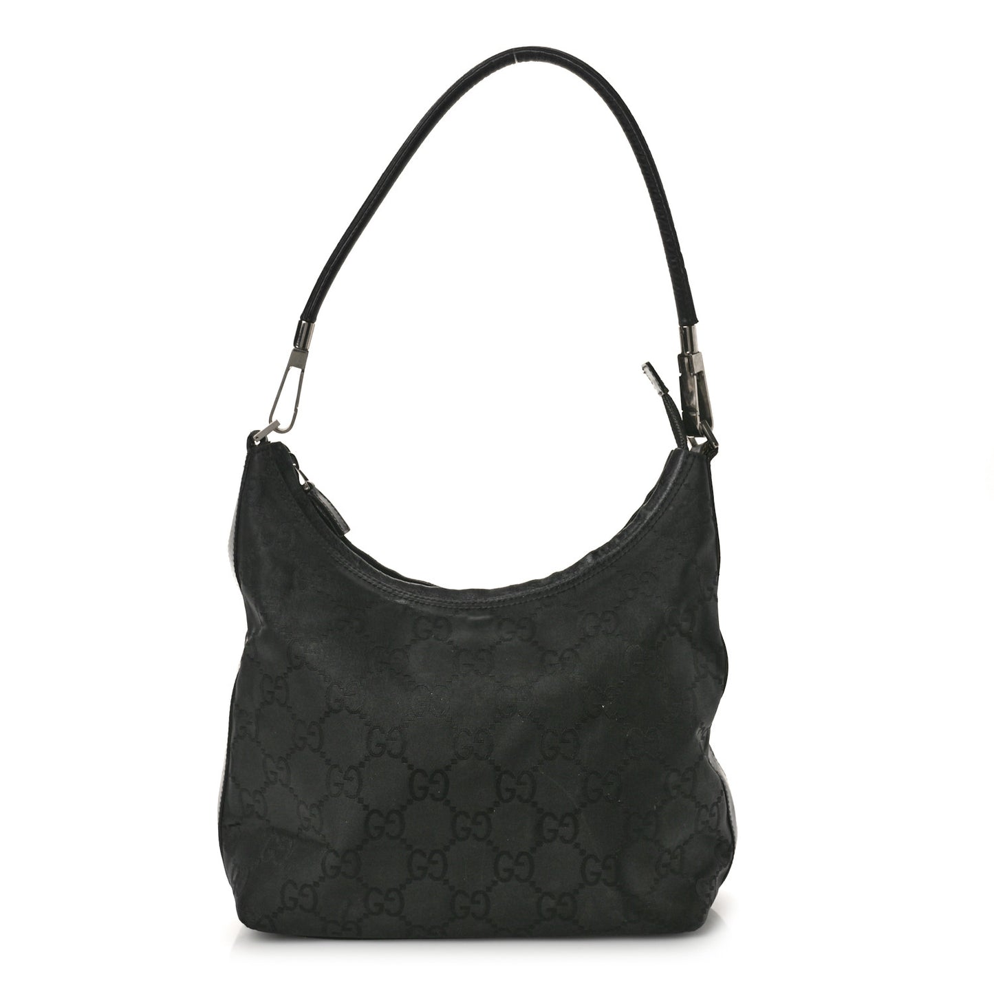 Monogram GG Clasp Hobo Black