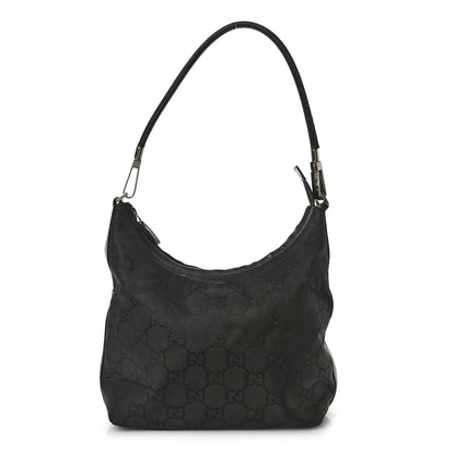 Gucci Monogram GG Clasp Hobo Black 1 of 14