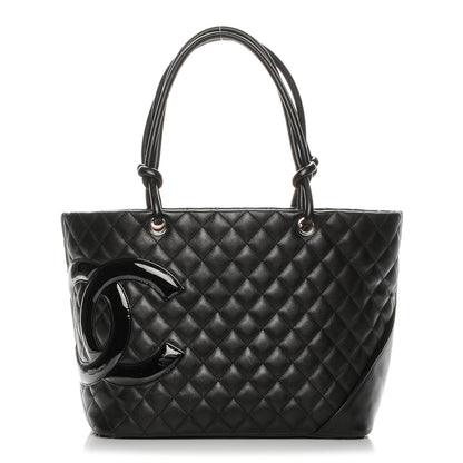 Chanel Calfskin Quilted Large Cambon Tote Black 1 of 7