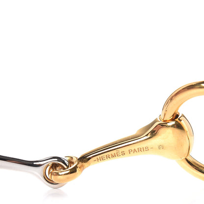 Hermes Permabrass Palladium Mors Two Tone Scarf Ring 3 of 4