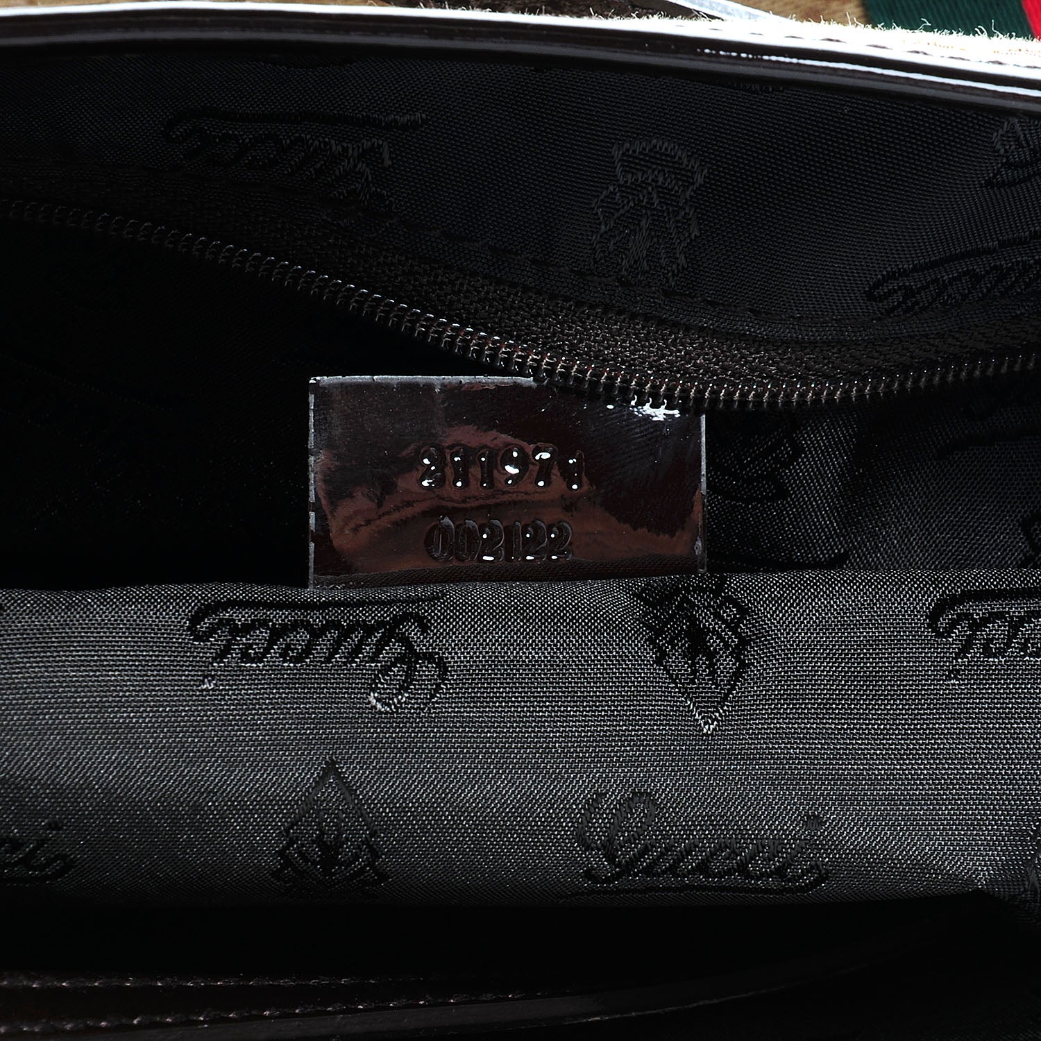 Gucci Monogram Web Medium Jolie Tote Brown 7 of 7