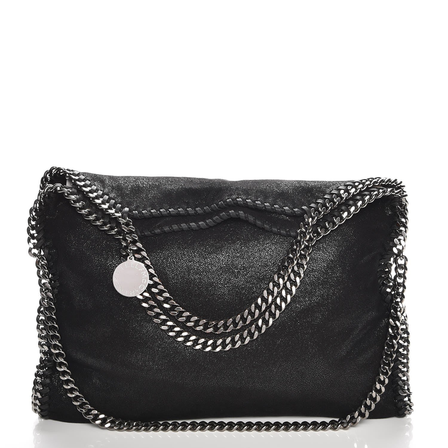 Stella McCartney Shaggy Deer Falabella Fold Over Tote Black 1 of 11