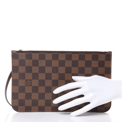 Louis Vuitton Damier Ebene Neverfull MM GM Pochette 2 of 9