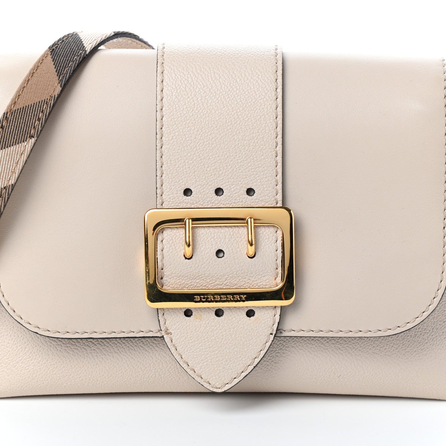 Burberry Soft Grain Calfskin Small Medley Crossbody Limestone 7 of 9