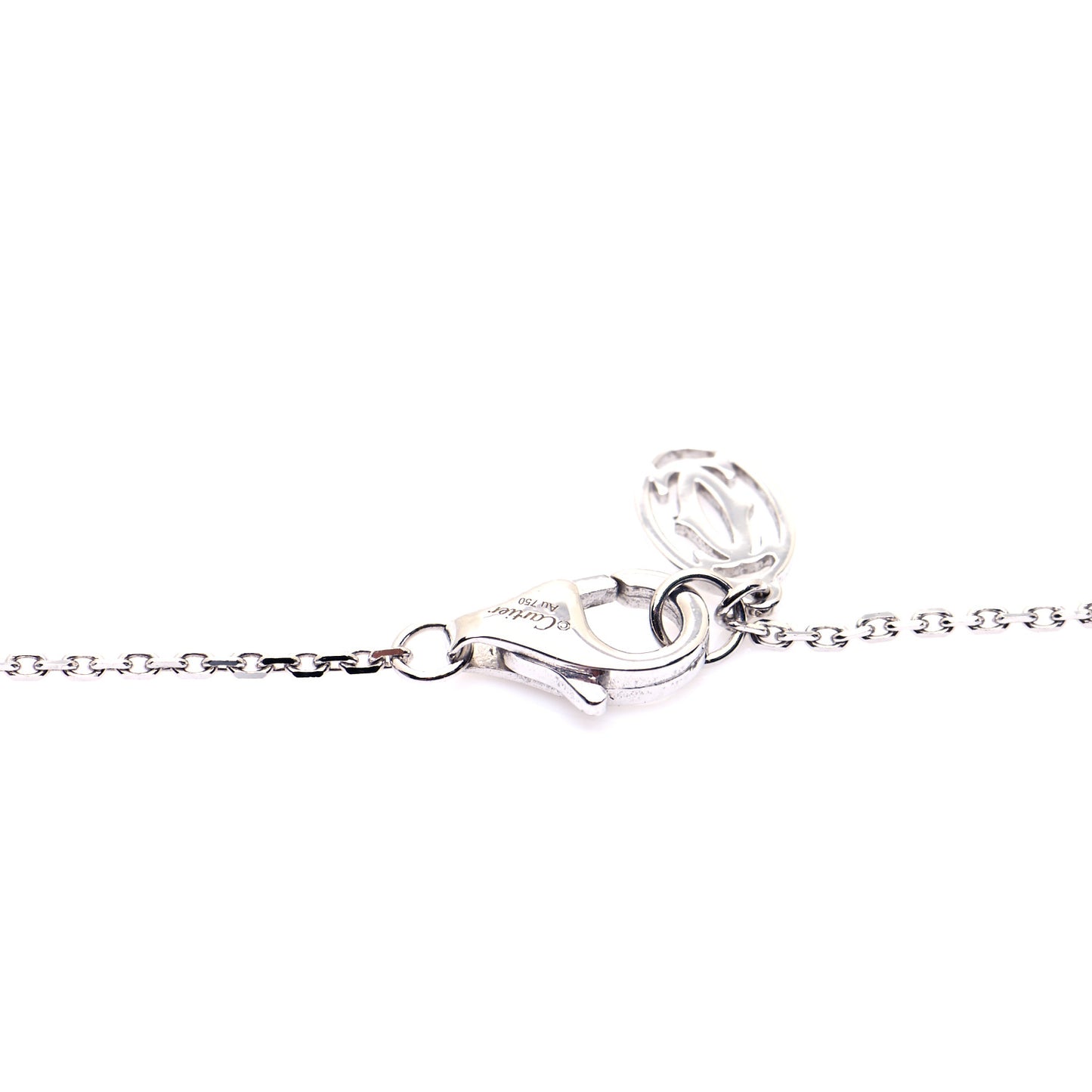 18K White Gold Diamond XS D'Amour Pendant Necklace