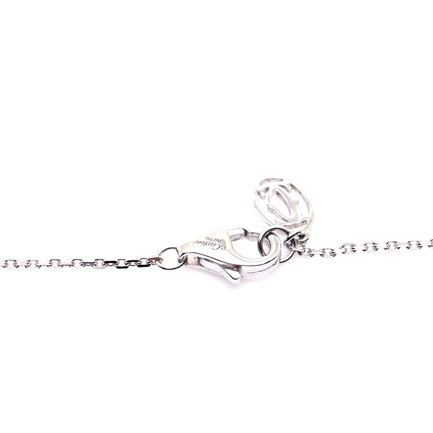 Cartier 18K White Gold Diamond XS D'Amour Pendant Necklace 5 of 6
