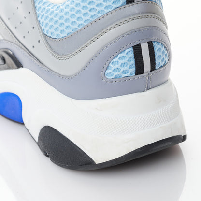 Christian Dior Technical Mesh Calfskin Mens B22 Sneakers 42 White Blue Grey 13 of 15
