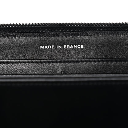 Chanel Lambskin Quilted Boy Zip Around Wallet Black 7 of 10