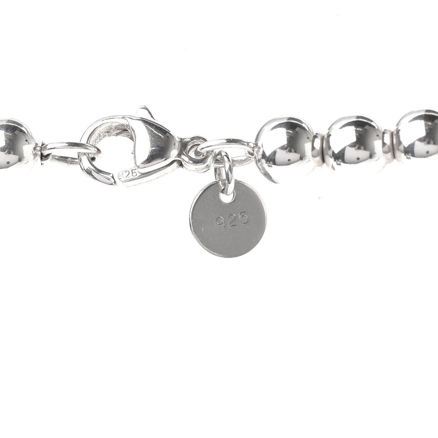 Tiffany Sterling Silver HardWear Graduated Ball Necklace 4 of 5