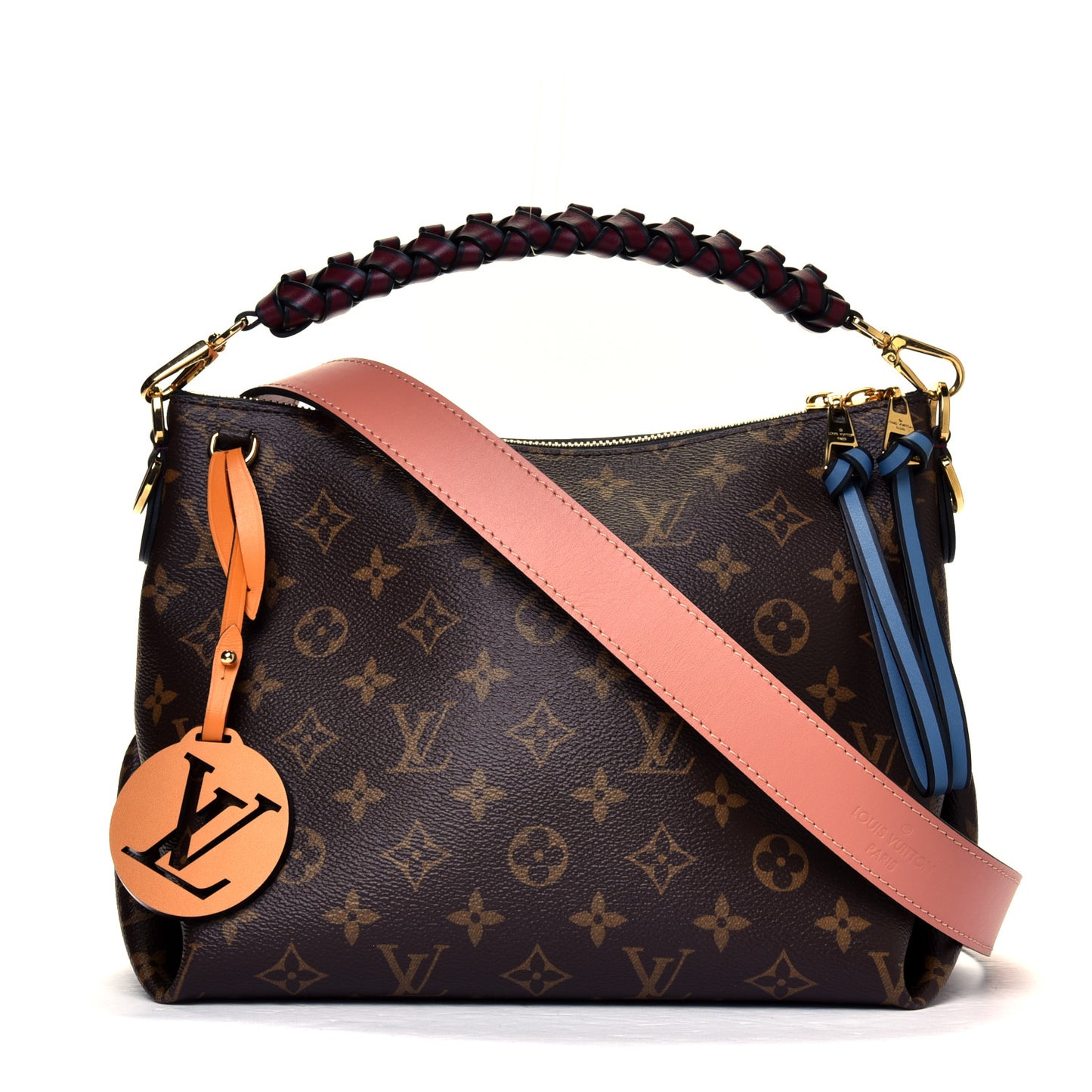 Monogram Beaubourg Hobo Mini Bordeaux Red Peach Safran Blue Jean Blue
