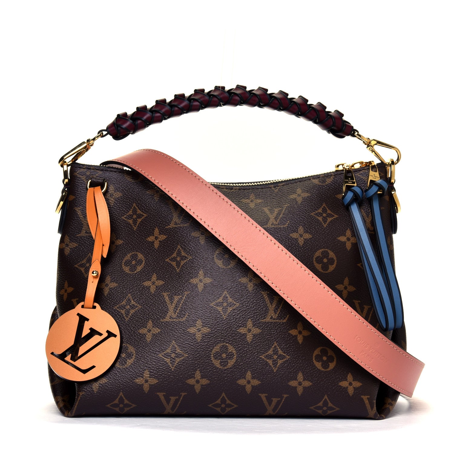 Louis Vuitton Monogram Beaubourg Hobo Mini Bordeaux Red Peach Safran Blue Jean Blue 1 of 10