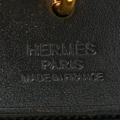 Hermes Military Toile Vache Hunter Herbag Zip Retourne 31 PM Black 7 of 12