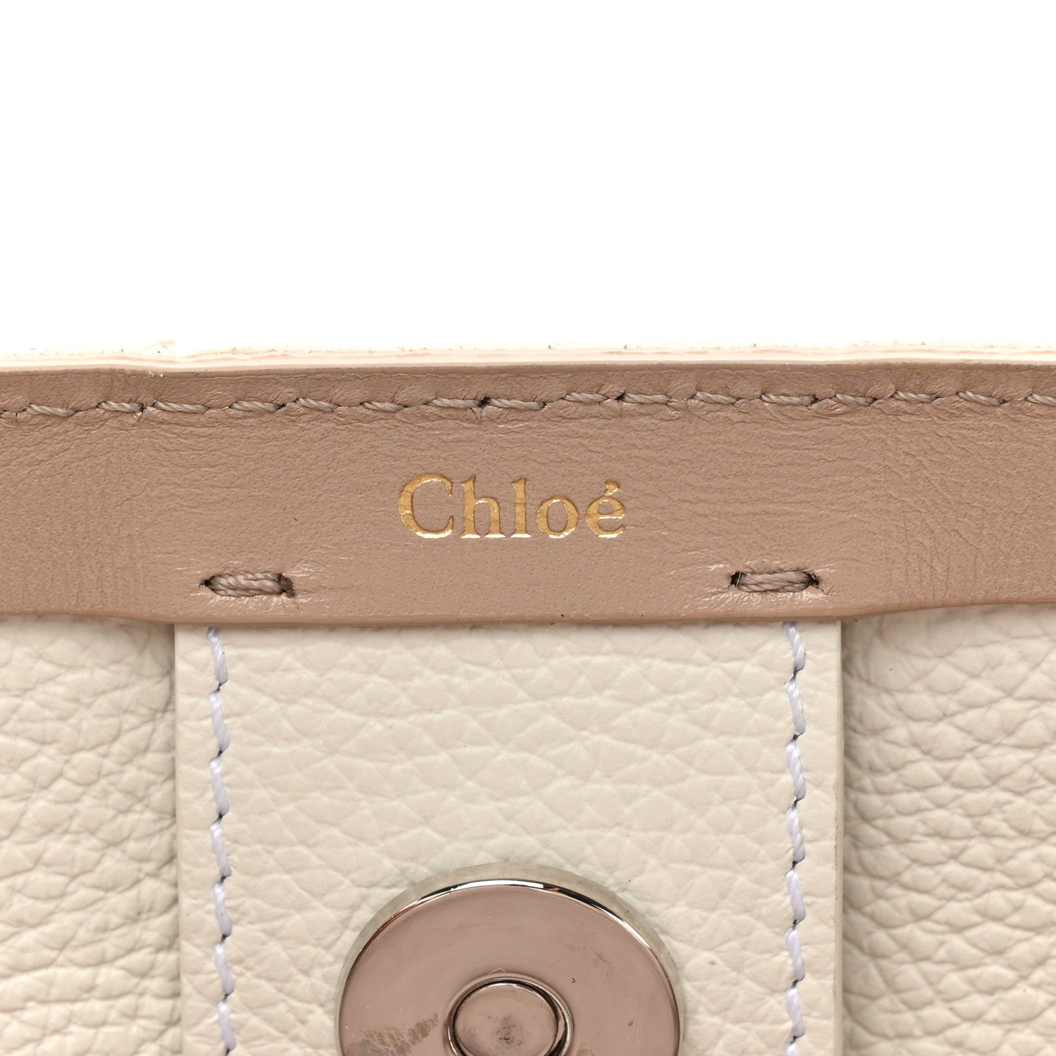 Chloe Calfskin Small East West Sense Tote White 7 of 17