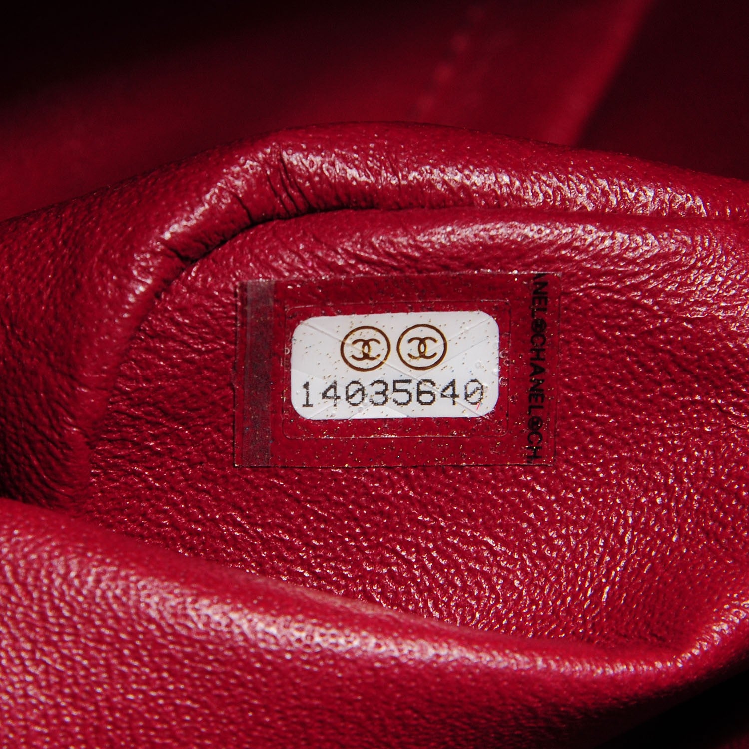 Chanel Caviar Jumbo Single Flap Dark Red 8 of 8