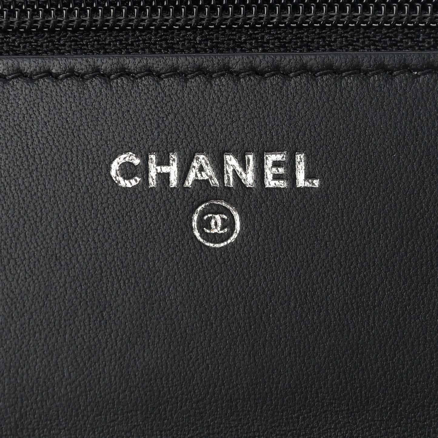 Lambskin Quilted Boy Wallet On Chain WOC Black