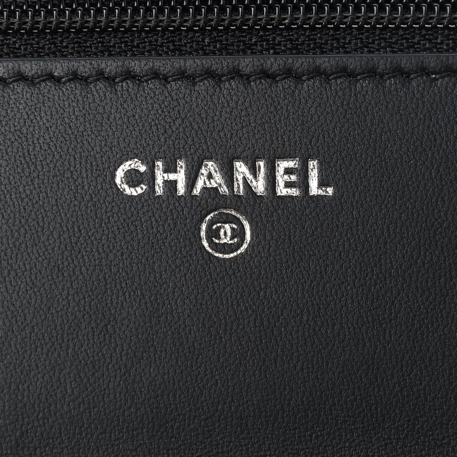 Chanel Lambskin Quilted Boy Wallet On Chain WOC Black 6 of 10