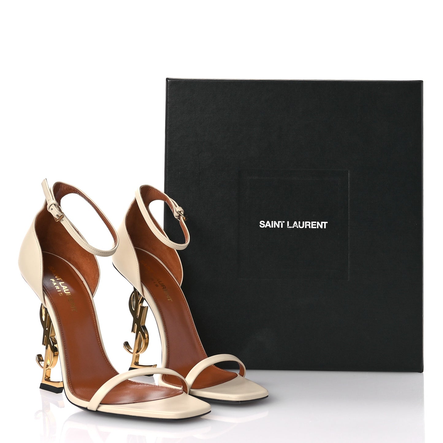 Calfskin 110 Opyum Sandals 38.5 Real Beige