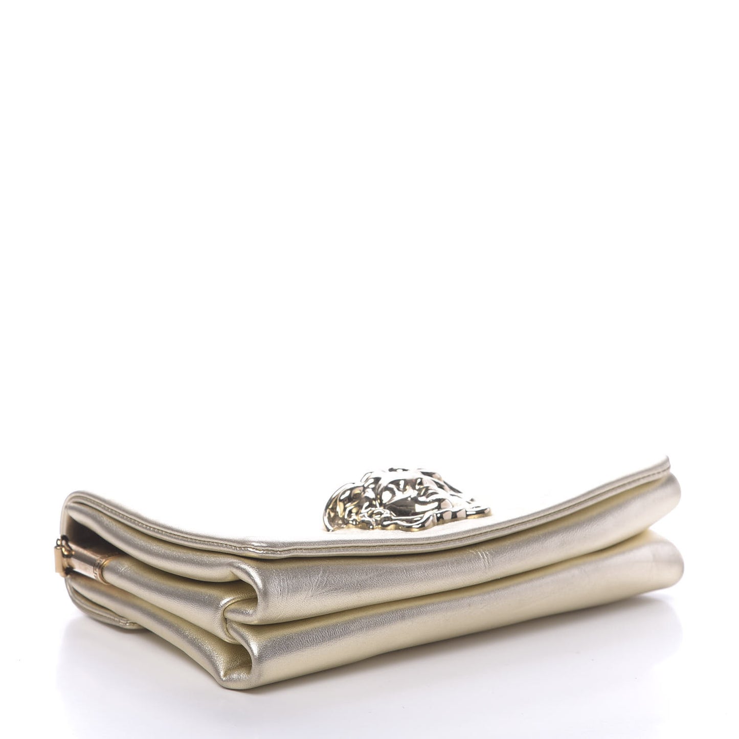 Metallic Nappa Crystal Palazzo Sultan Evening Bag Gold
