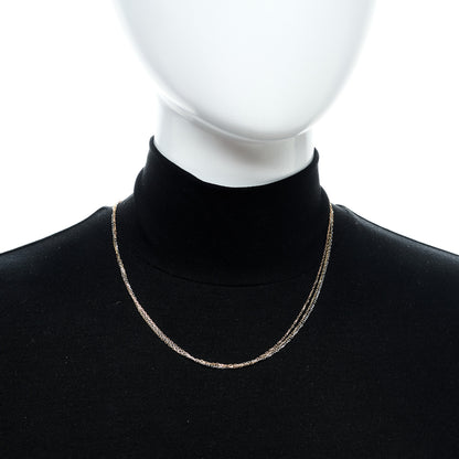 Cartier 18K Pink Yellow White Gold Three Chain Necklace 2 of 6