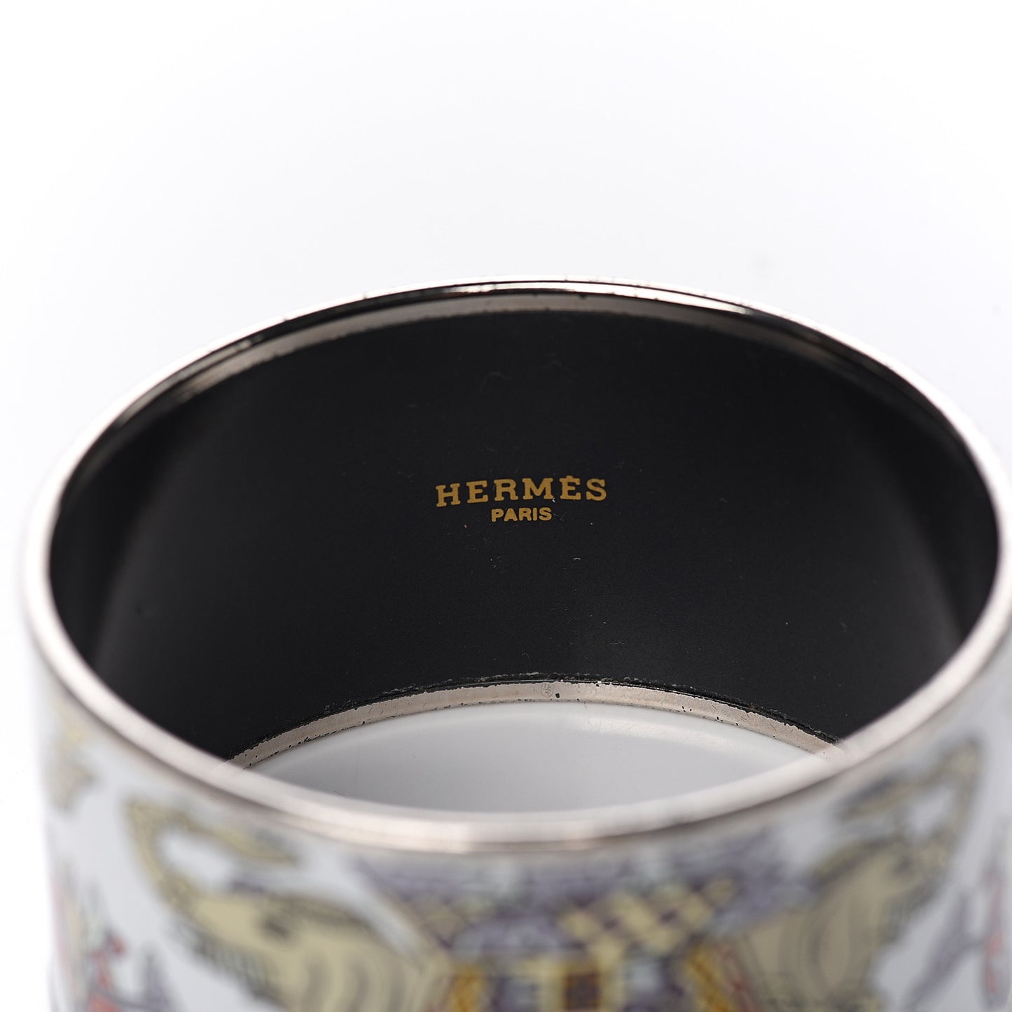 Enamel Printed Elephant Torana Extra Wide Bracelet 62