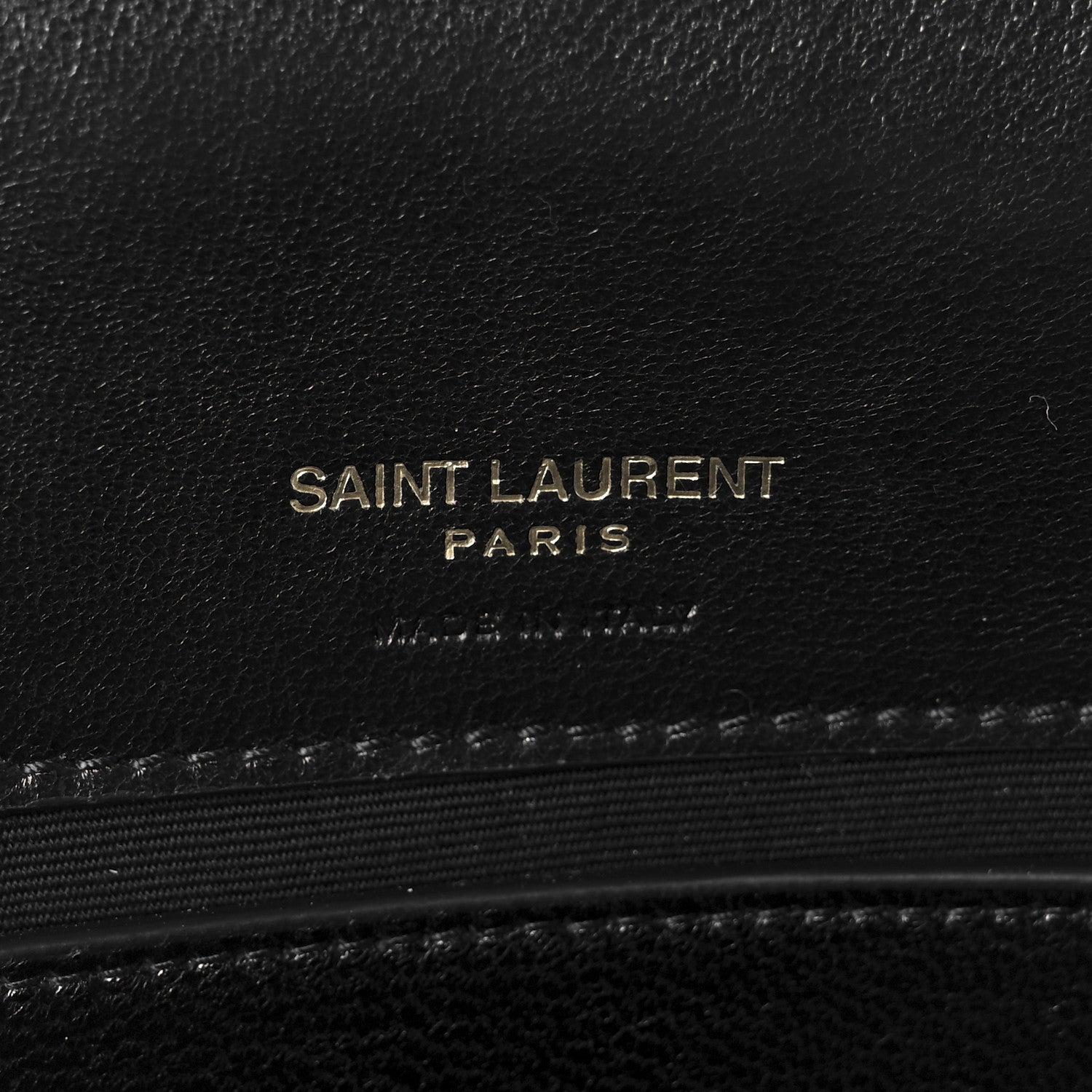 Saint Laurent Lambskin Chevron Quilted Small Loulou Black 8 of 13