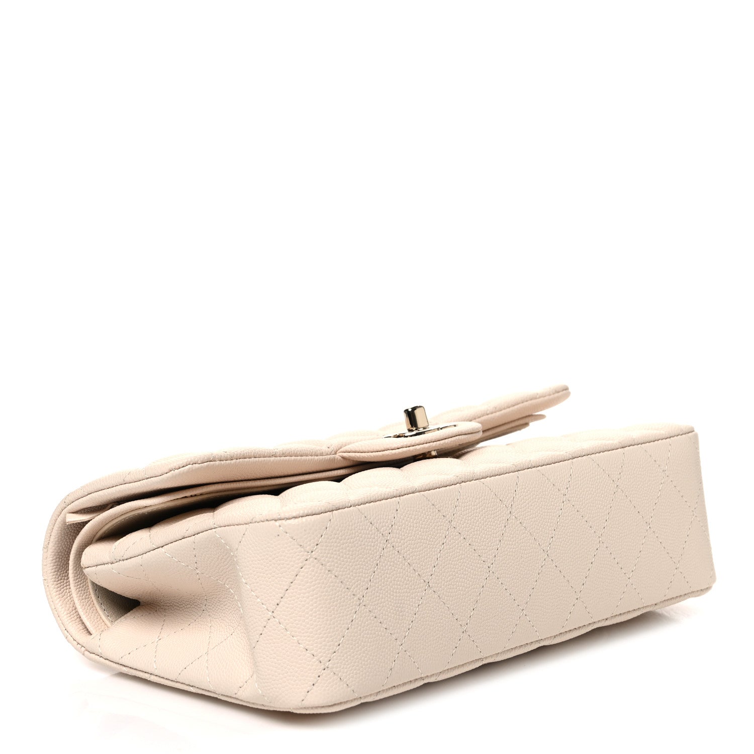 Chanel Caviar Quilted Small Double Flap Light Beige 3 of 10