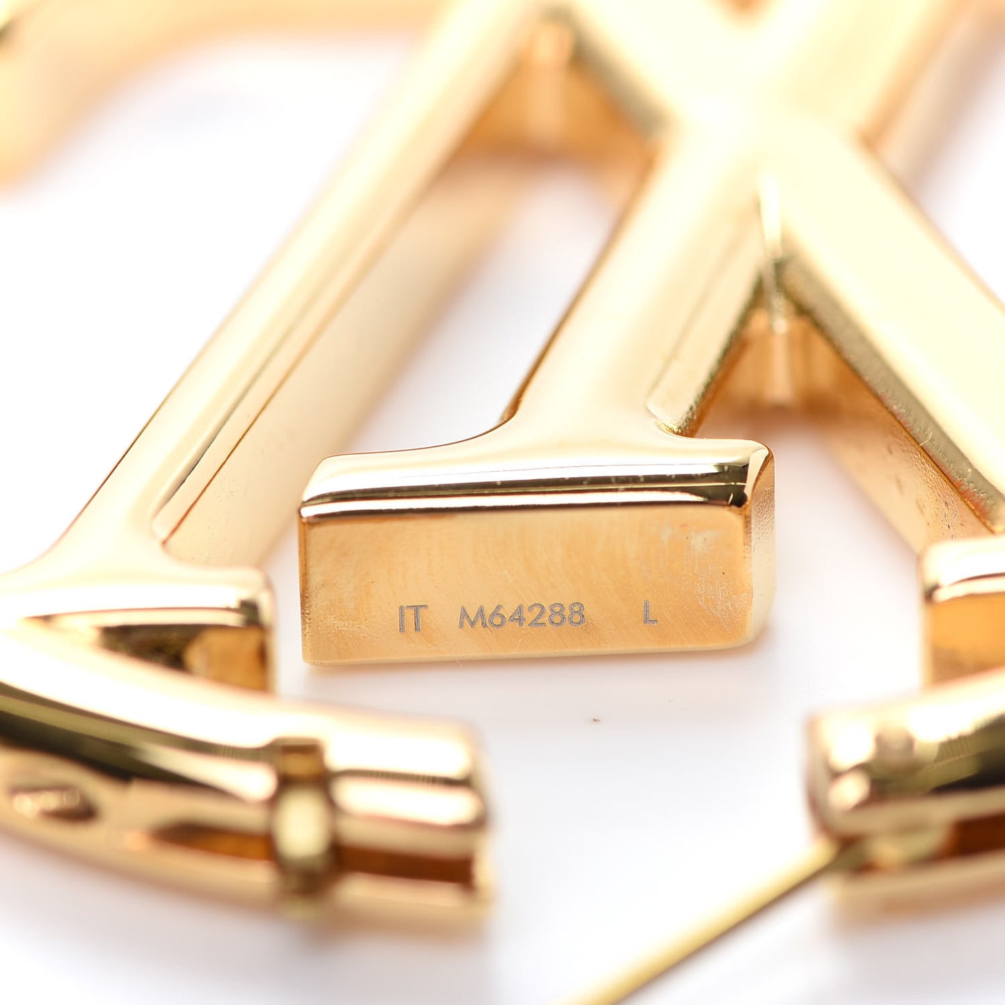 Metal Louise Hoop Earrings Gold