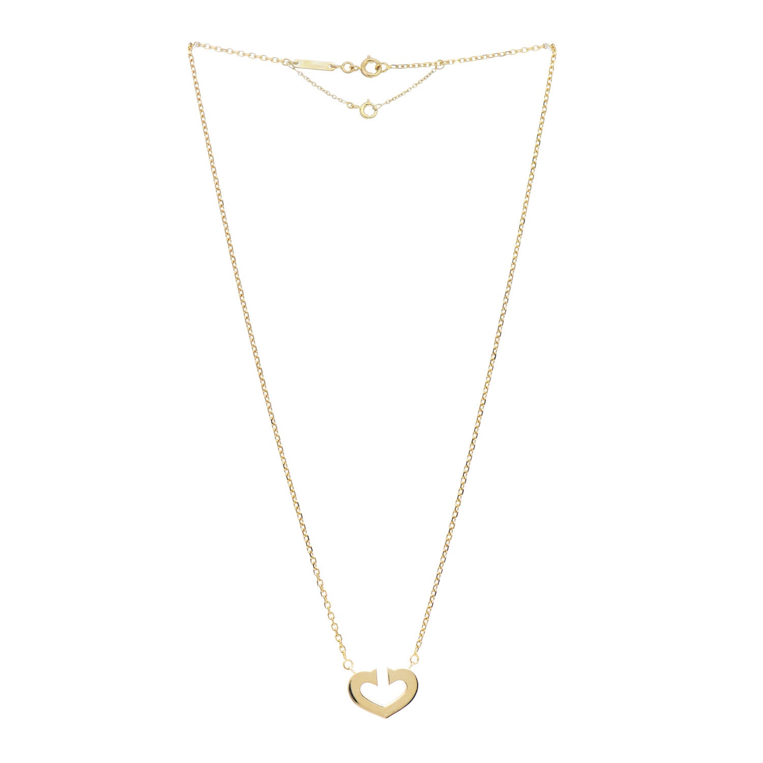 Cartier 18K Yellow Gold Medium Hearts and Symbols Necklace 4 of 11