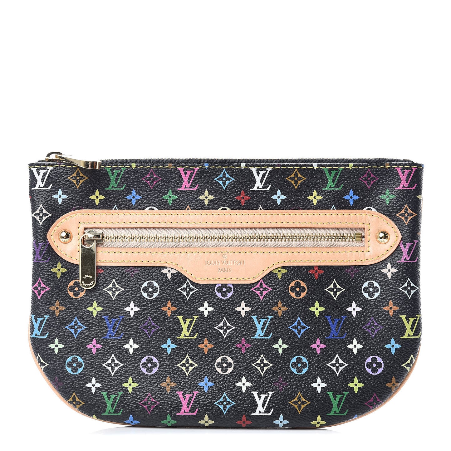 Monogram Multicolor Pochette Plate GM Black