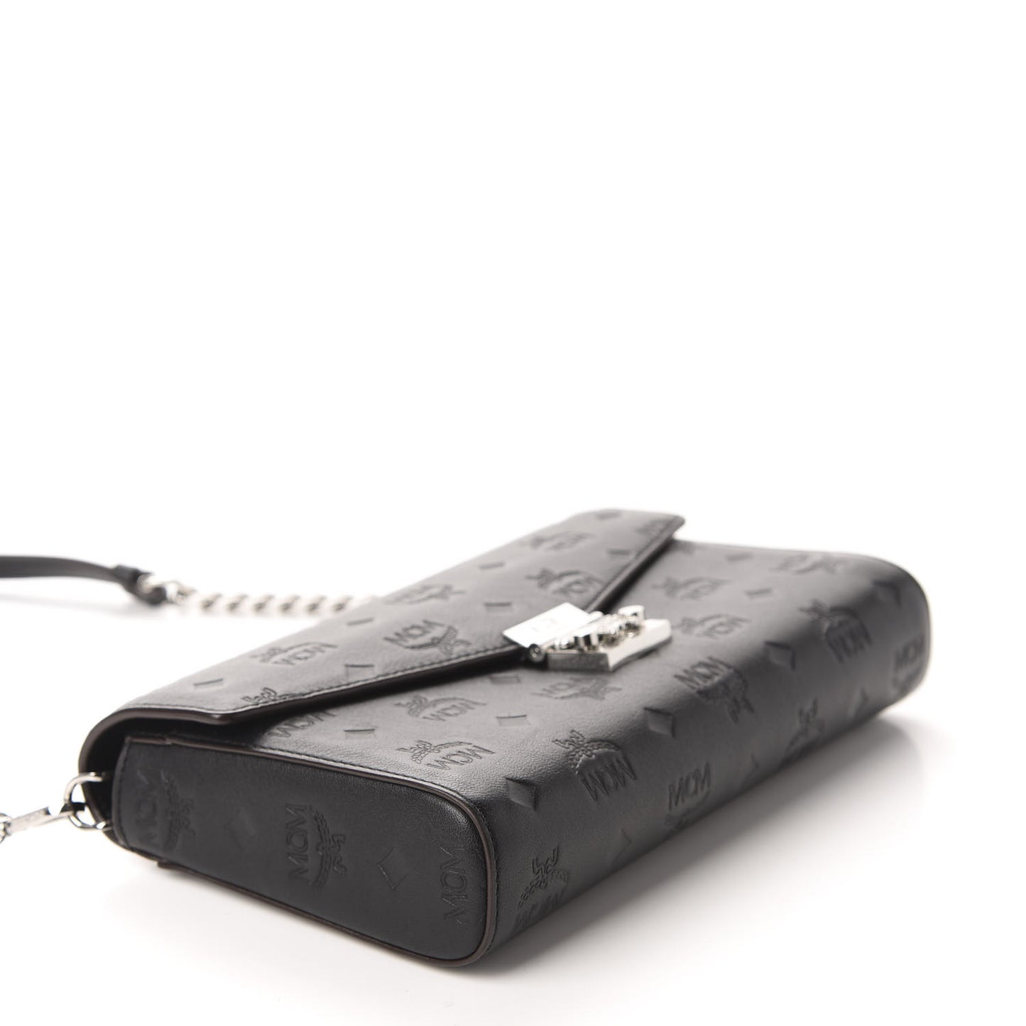 Calfskin Ottomar Monogram Crossbody Bag Black