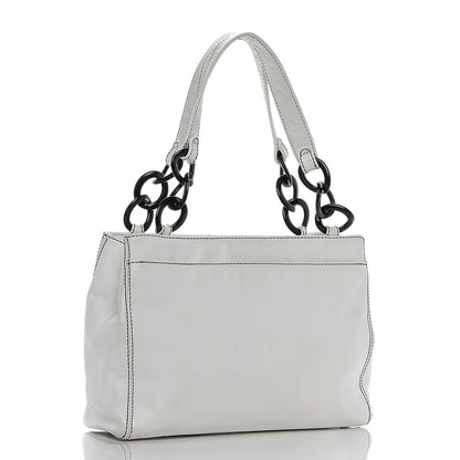 Chanel Caviar Bekko Chain Tote White 3 of 9