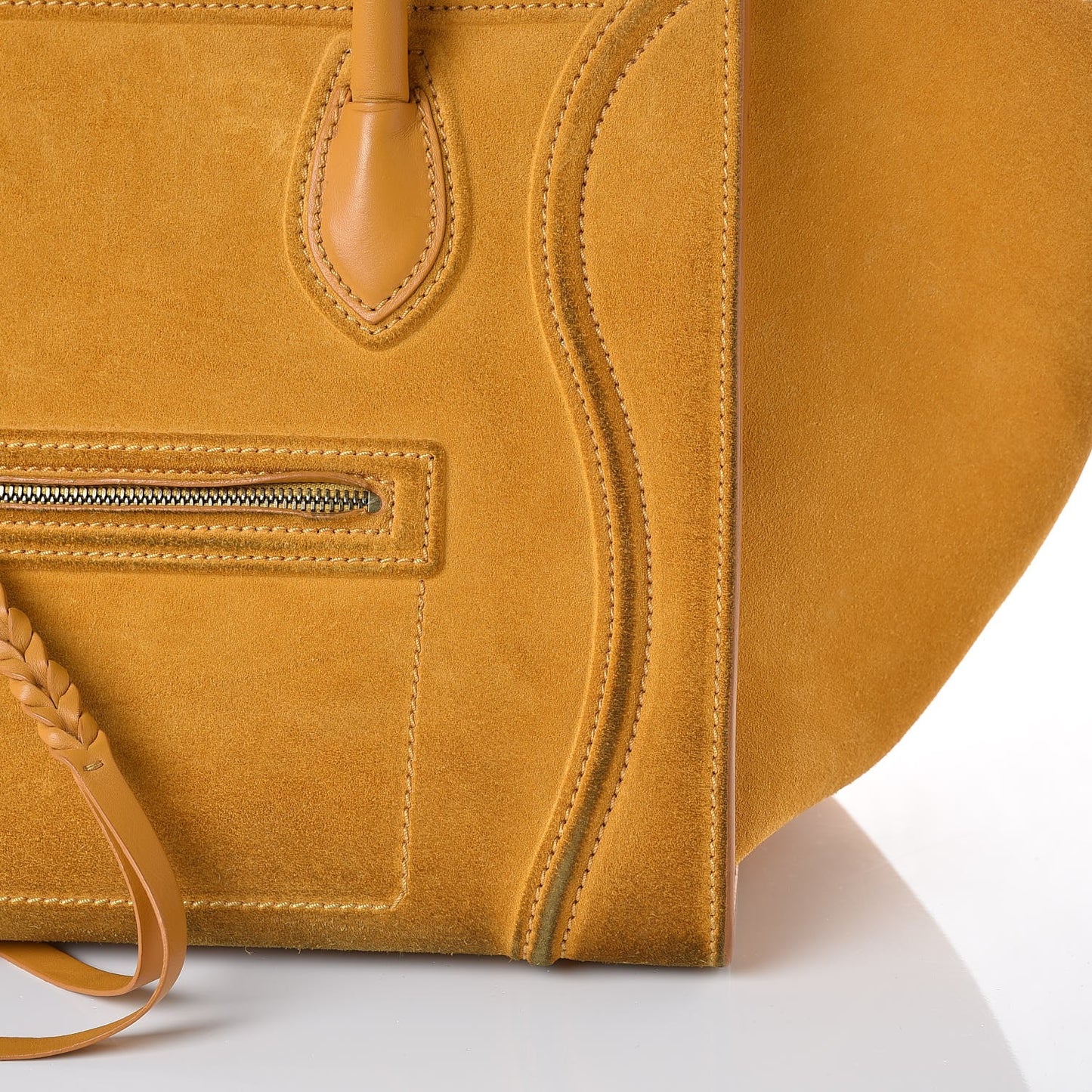 Suede Medium Phantom Luggage Amber