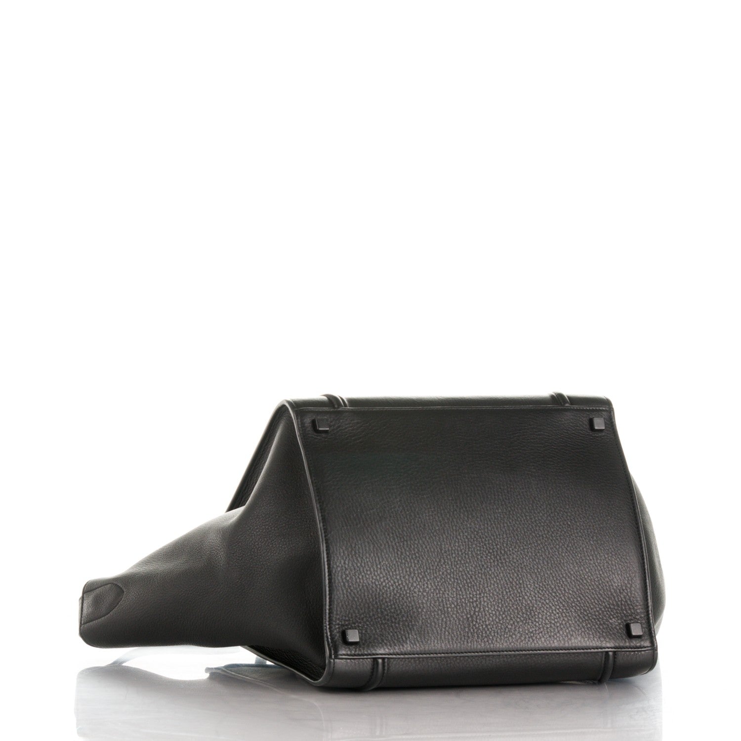 Celine Supple Calfskin Medium Phantom Luggage Black 4 of 7