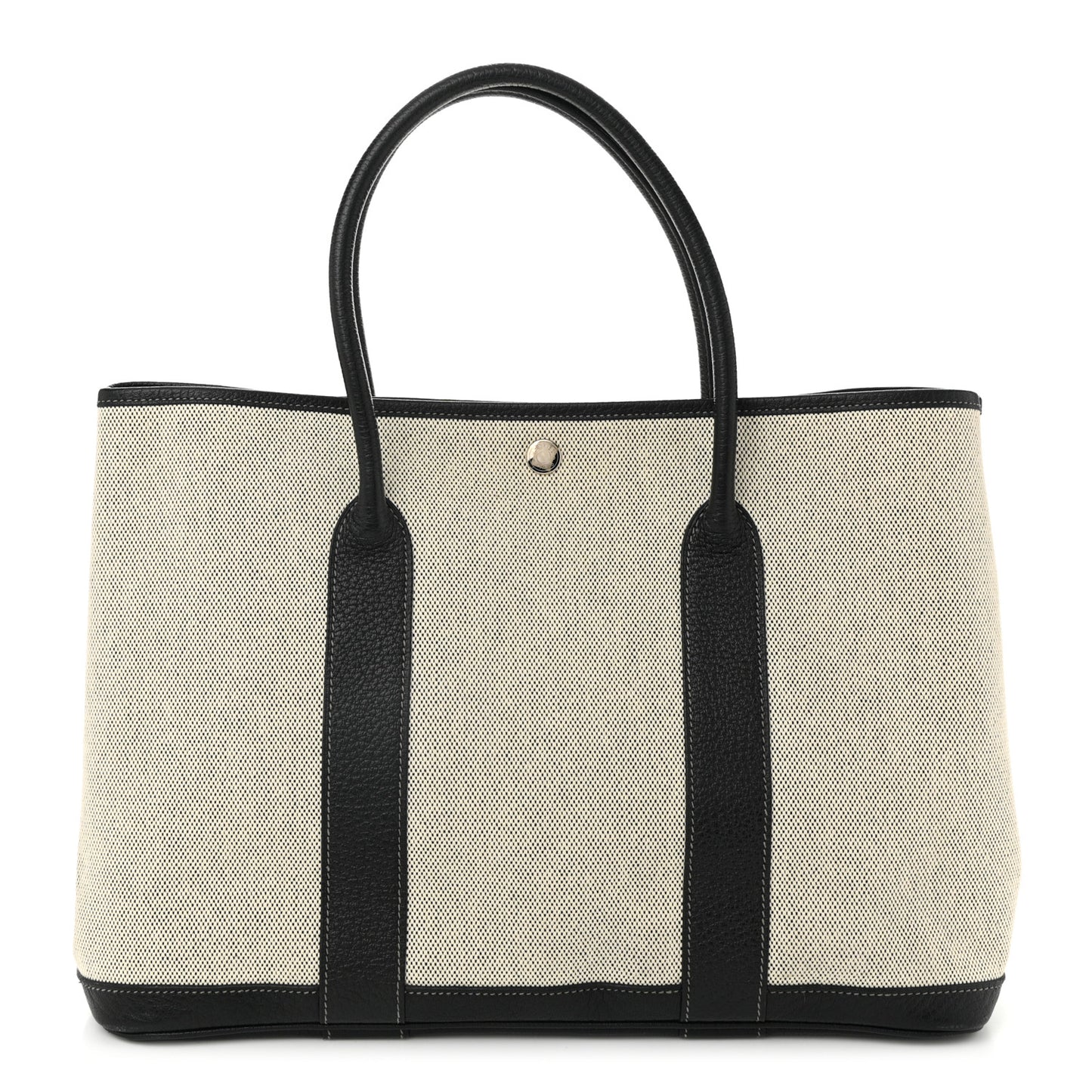 Toile Negonda Garden Party 36 MM Tote Black Ecru