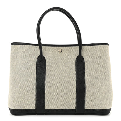 Hermes Toile Negonda Garden Party 36 MM Tote Black Ecru 1 of 10