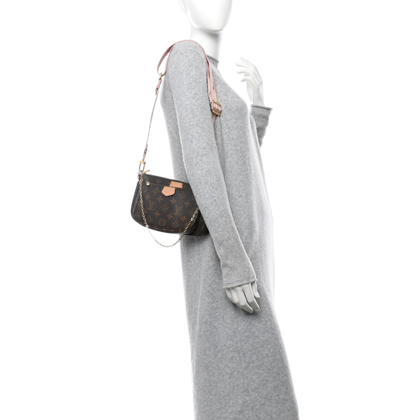 Monogram Multi Pochette Accessories Rose Clair