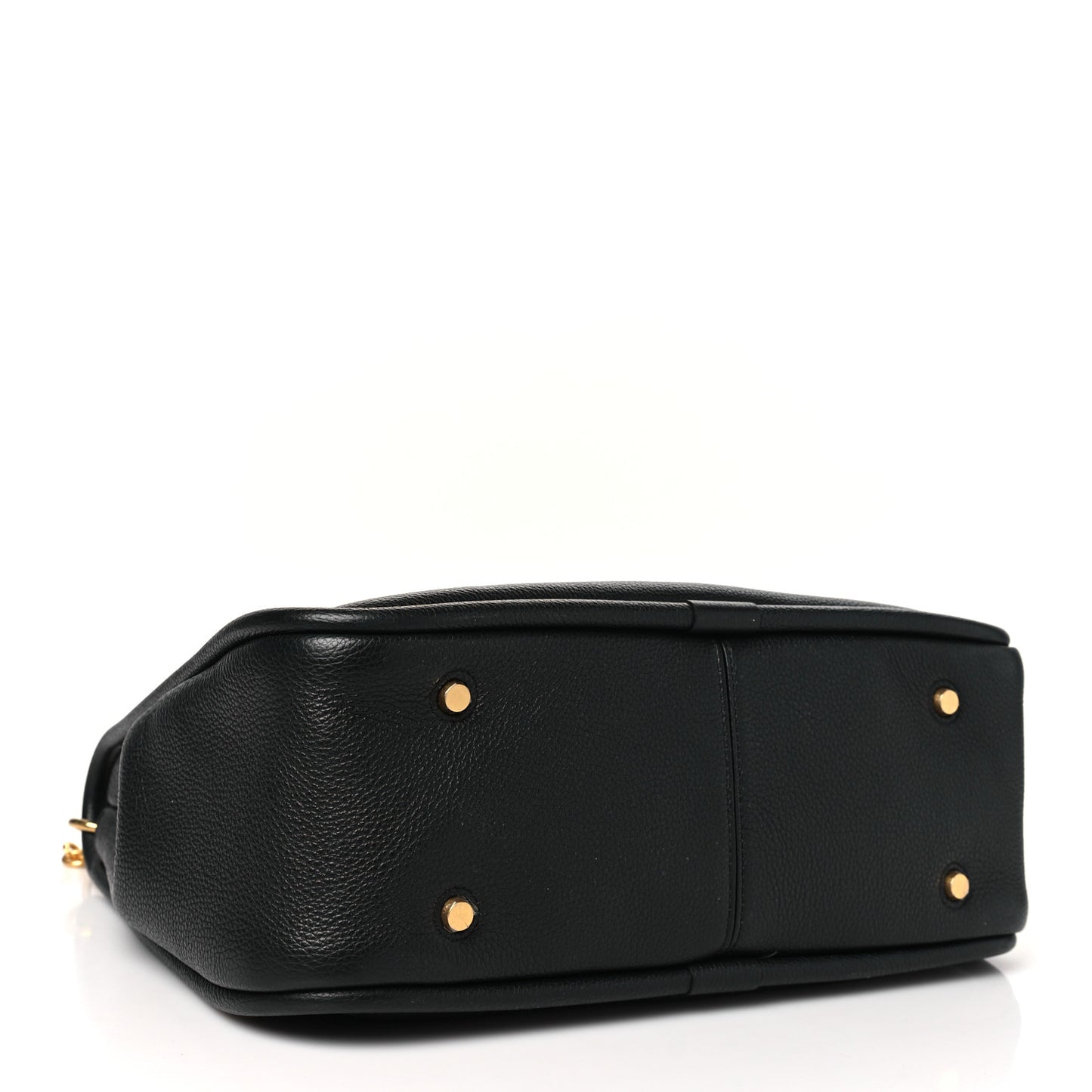 Small Classic Grain Calfskin Leighton Black