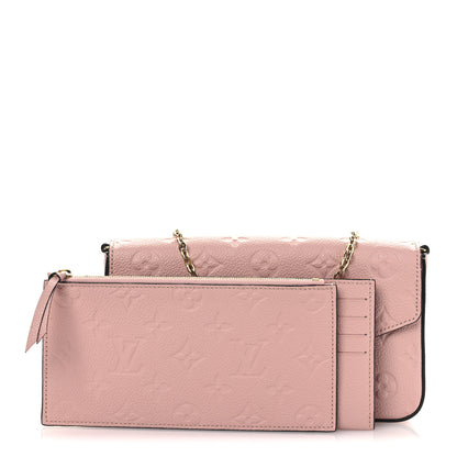 Louis Vuitton Empreinte Pochette Felicie Chain Wallet Rose Poudre 3 of 10