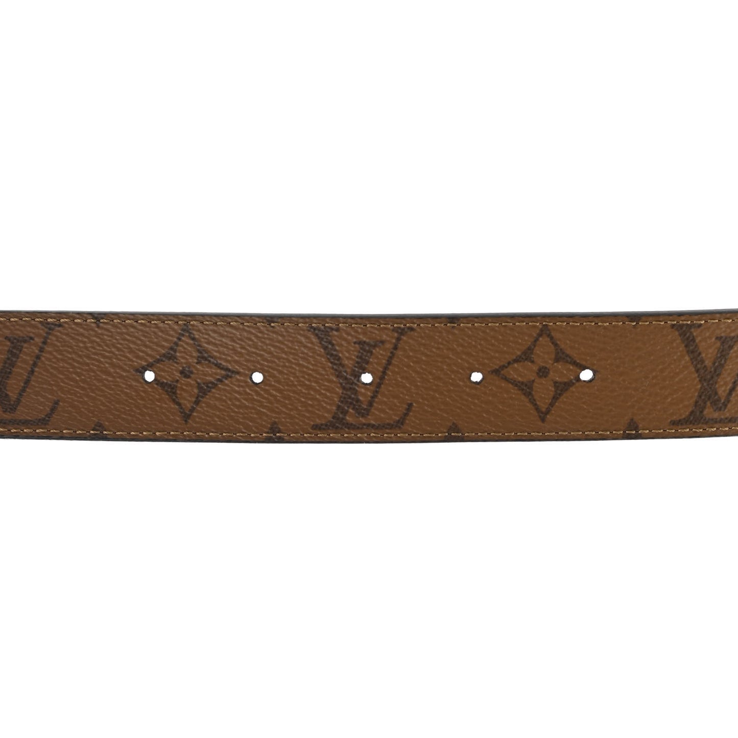 Calfskin Monogram 30mm LV Initiales Reversible Belt 90 36 Black