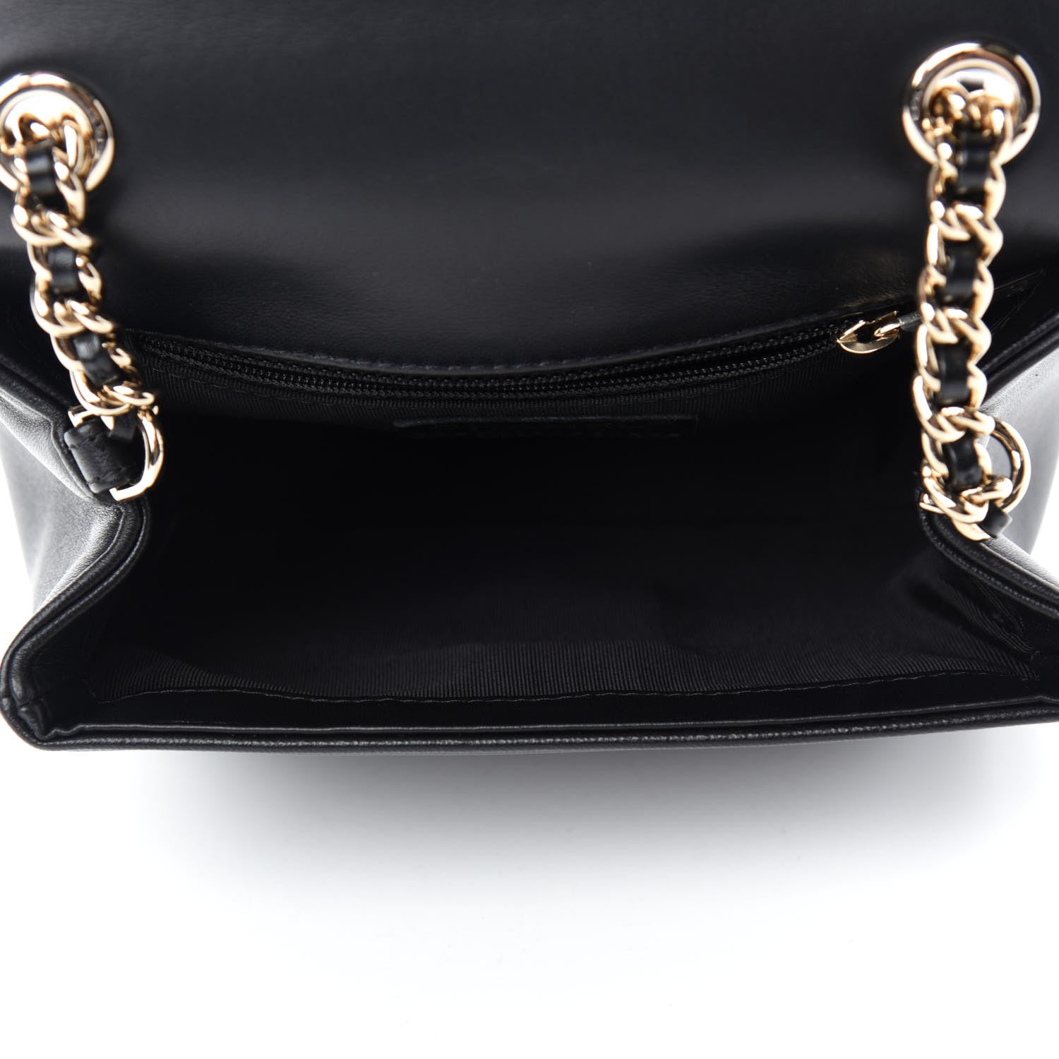 Chanel Lambskin Quilted Studded CC Flap Black 5 of 10