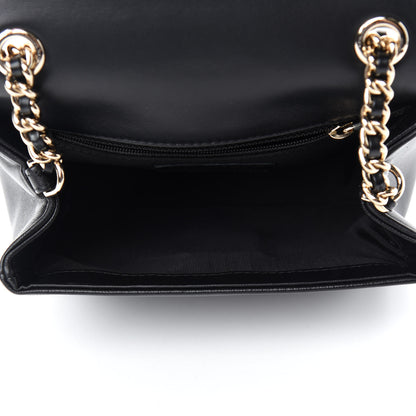 Chanel Lambskin Quilted Studded CC Flap Black 5 of 10