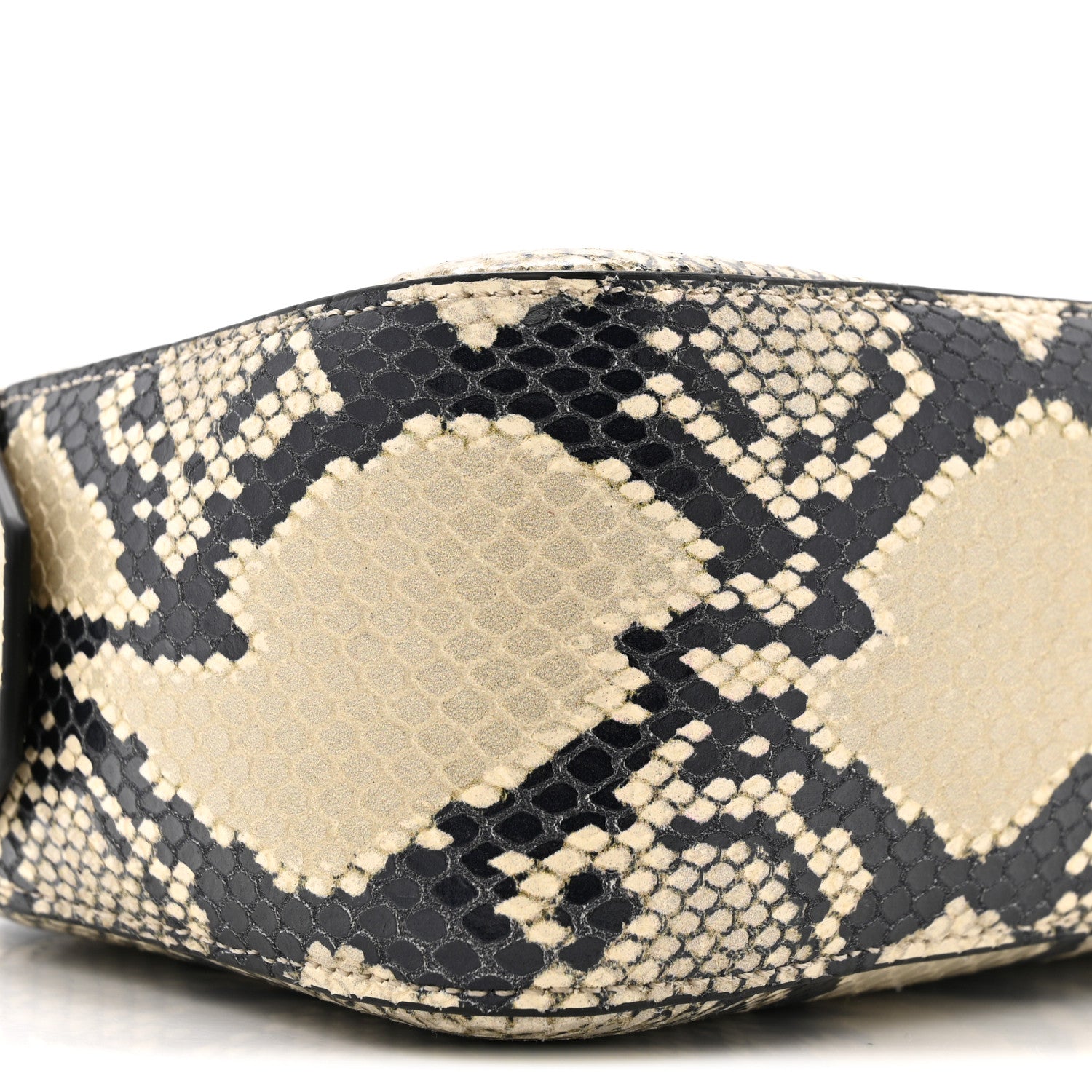 Khaite Calfskin Python Embossed Simona Shoulder Bag Natural 8 of 9